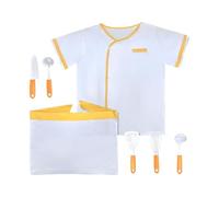 Sharplace Costumes Chef pour Enfants avec Chapeau, pour garçons et Filles 3 Ans et Plus, Cadeau d'anniversaire