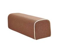 Sharplace Coussin d'accoudoir de canapé, mousse haute densité, support de coude facile à transporter, coussin de soutien de bras, d'accoudoir en lin, Brun