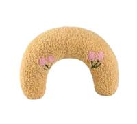 Sharplace Coussin de Couchage pour Chat Coussin de Couchage Motif brodé Chats Mignons Tapis de lit Oreiller pour Chien Oreiller de Cou pour Chat, Jaune