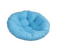 Sharplace Coussin de siège rond rembourré en forme d'œuf, 50cm, coussin de chaise suspendu, résistant à l'eau, lavable, tapis de chaise de Patio pour chambre à, Bleu ciel