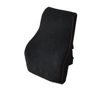 Sharplace Coussin de soutien dorsal en mousse à mémoire de forme pratique avec sangles réglables pour le dossier, idéal pour la maison ou la voiture, Velours Noir