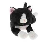 Sharplace Coussin en peluche pour chat, jouet, cadeau d'anniversaire pour enfants, coussin animal en peluche, créatif, amusant, décoration de voiture, Noir