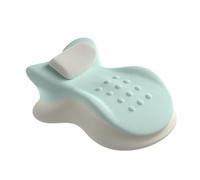 Sharplace Coussin incliné multifonction en mousse à mémoire de forme pour lit, soutien du dos, pour dormir, Bleu et Beige