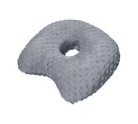 Sharplace Coussin pour oreilles percées, boucles d'oreilles avec écouteurs, support de cou, oreiller confortable pour dormir sur le côté, Gris