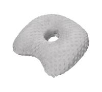 Sharplace Coussin pour oreilles percées, boucles d'oreilles avec écouteurs, support de cou, oreiller confortable pour dormir sur le côté, Gris Clair