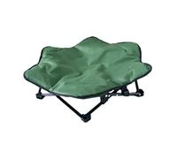 Sharplace Coussin surélevé pour et Chien, Niche Pliable, Robuste, Lavable, Facile à Nettoyer, Niche de Camping pour Animaux de Compagnie, lit Amovible pour, Green L