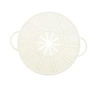 Sharplace Couvercle anti-débordement en silicone, résistant à la chaleur, pour conserver facilement les aliments, protège-casseroles et anti-éclaboussures, Blanc