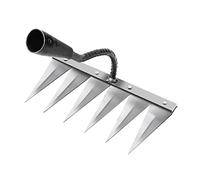 Sharplace Creuse en Acier trempé, Jardin Portable, désherbage, Jardinage, Outil de désherbage, râteau de désherbage pour de, Acier à 6 Dents