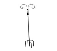 Sharplace Crochet de Berger Double en métal pour Plantes, Support de Suspension Pratique en Fer pour éclairage Solaire, décoration de Mariage, Hauteur 2m
