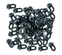 Sharplace Crochets de Fixation pour Serre, Pinces de Support pour Serre, Clips torsadés pour Toiles d'ombrage, Petits paniers de Fleurs, Plantes suspendues, 100 Pièces