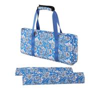 Sharplace de américain Vide avec 2 Feuilles, Pochette de Portable avec Fermeture éclair, idéale pour la Famille et Les Amis, Bleu