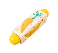 Sharplace de blocs de bois, éveil des tout-petits, jeu de construction et de reconnaissance des formes pour enfants, Fruit Légume