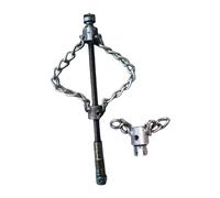 Sharplace Déboucheur de canalisations robuste et flexible en métal, accessoire de nettoyage efficace pour lavabos, toilettes, égouts et douches, Chaîne Double Simple