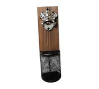 Sharplace Décapsuleur, gadget de cuisine, décoration créative pour la maison avec collecteur de bouchons pour bar, cadeau pour réfrigérateur, oncle, Tête D'éléphant En Argent