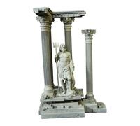 Sharplace Décoration de Colonne Romaine réaliste en résine pour Aquarium, Accessoires pour Aquarium, décoration de, Pilier Romain, 18,5 cm, Set C