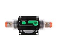 Sharplace Dispositif De Protection du Système d'alimentation De Voiture 10A SafeCircuit, Réarmement Manuel, Étanche, 12V/24V/32V, Porte-Fusible Protecteur pour Autoradio