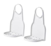 Sharplace Distributeur de Liquide de lessive, Support Universel, Blanc, pour Bouteille d'assouplissant, Ouverture de 4,3 cm, bac récupérateur, 2 Pièces