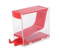 Sharplace Distributeur de rouleaux de papier, organiseur, boîte de rangement facile à utiliser, support de rouleau pour usage domestique, pharmacie dentaire, Rouge