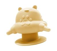Sharplace Distributeur d'eau et de Nourriture pour Chiots, Chatons et Chiens en période de Mise Bas, en Silicone, avec 4 Embouts Polyvalents, Jaune