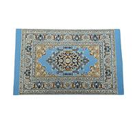 Sharplace Échelle 1:12 Dollhouse Sol Revêtements en soie Accessoires de meubles Tapis de sol miniature, Bleu ciel