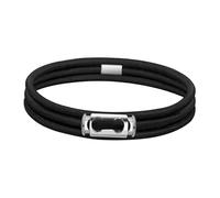 Sharplace Élastique polyvalent pour poubelle, bac à litière, boucle Design pour tapis de, nappes, serviettes de plage, chambre d'école, Noir 140 Cm