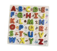 Sharplace en bois éducatif interactif de 3 à 5 ans, idéal pour l'apprentissage et la reconnaissance des couleurs. Cadeau parfait pour les petites, Alphabet