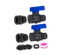 Sharplace Ensemble de 2 robinets pour Baril de Pluie, pièces de Rechange de 19 mm, kit de dérivation pour Baril de Pluie pour réservoirs d'eau, baignoires