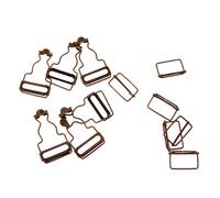 Sharplace Ensemble De 6 Boucles d'attache pour Bretelles Vêtements Salopettes Ceinture Robe Maternité Ajustable - Bronze, 3.2cm