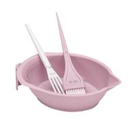 Sharplace Ensemble de coloriage pour colorant capillaire, bol de teinture capillaire en silicone, couleur de bricolage professionnel, bol de teinture, coloriage, Rose