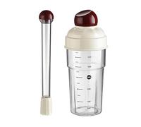 Sharplace Ensemble de Shaker à Cocktail, Pilon, ustensile de Bar, Bouteille mélangeur de Boissons Polyvalente de 600 ML pour Barman, pour débutant, fête, café, Rouge