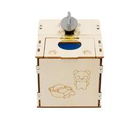 Sharplace Ensemble d'expériences scientifiques en bois Portable bricolage jouet éducatif chronométré Machine à laver tige aides à l'enseignement