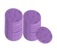 Sharplace Éponges démaquillantes douces, nettoyantes et purifiantes. Pratiques et indispensables en pour prendre soin de sa peau. Disques nettoyants pour, Violet 20 Pièces