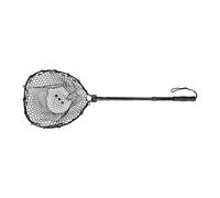 Sharplace Épuisette télescopique en, Manche Ergonomique en EVA, en Alliage d'aluminium, Prise en Main Confortable, Outil léger et Pliable, Pôle Noir Filet Noir