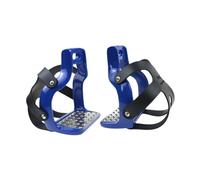 Sharplace 'équitation légère et Robuste en Aluminium avec étriers et Support pour Les Pieds, idéale pour Les Sports équestres en extérieur, Bleu