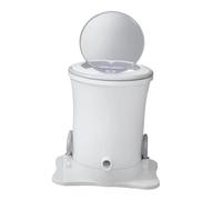 Sharplace Essoreuse à linge, sèche-linge, non électrique, mini-séchoir à linge manuel pour hôtels, ménages, camping, dortoirs, Blanc, L