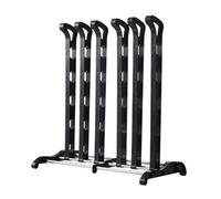 Sharplace Étagère à bottes en métal pour 3 paires de chaussures, étagère polyvalente pour bottes, rangement de chaussures pour couloir, porte, dortoir, Noir