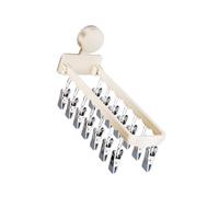 Sharplace Étendoir à linge à ventouse pour salle de bain, support pour vêtements de bébé, sous-vêtements, salle de bain, chambre, terrasse, Blanc Laiteux