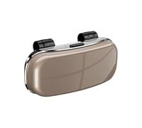 Sharplace Étui de Protection pour Lunettes de Soleil de Voiture, étui de Protection Pratique pour Lunettes de Soleil de Voiture, Coque Rigide, Organisateur de, Brun