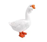 Sharplace Figurine d'animal de ferme réaliste, modèle de volaille, décoration intérieure, jouet éducatif et original pour enfants, figurine d'animal de, Oie Blanche