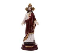 Sharplace Figurine de Dieu religieux, statue de bureau, décoration artisanale, ornement fait à la main, sculpture miniature, ornement pour fête, extérieur, Jésus