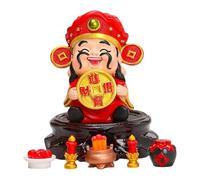 Sharplace Figurine du Dieu de, décoration de bureau, ornement en résine, chinois, statue Feng Shui pour chambre ou bureau, Style A