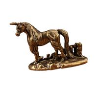 Sharplace Figurine miniature, sculpture miniature, décoration de bureau décorative, statue en laiton pour la maison, la table, l'armoire, le salon, Sans Aile 5.2 X 3.5 Cm