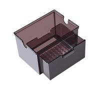 Sharplace Filtre d'aquarium, système de Filtration, tiroir, bac d'égouttage, Petit, Suspendu en Haut, boîte de débordement silencieuse pour Aquarium, Brun