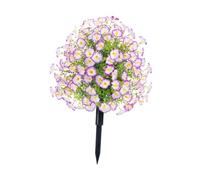 Sharplace Fleurs artificielles Topiary Garden Decoration Lifelike DIY Crafting Wedding Decor Plants with Stage for Landscape Gift Indoor, Violet et Blanc
