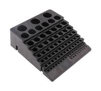 Sharplace Fraise, alésoir, mallette de rangement, foret, boîte de rangement, outils, emballage, pièce de rechange, robuste, multifonction, noir, pour taraud, 85 Trous