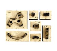 Sharplace Gabarit de Poinçonnage, Emporte-pièce Cuir, kit Ensemble Matrice découpe Coupe, Cutting Dies pour Cuir, Bricolage, Scrapbooking Album