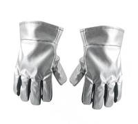 Sharplace Gants de soudage résistants à la chaleur, mitaines en aluminium, gants de travail, mitaines de soudeur pour cheminée, camping, femmes, hommes,