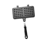 Sharplace Gaufrier en fonte, gaufrier, outil de cuisson antiadhésif, poêle à gaufres, gaufrier de camping pour cuisinières de cuisine, cuisson de crêpes