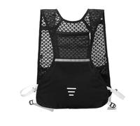 Sharplace Gilet d'hydratation réfléchissant pour Homme et Femme, Sac à Dos Respirant pour la Course à Pied, la randonnée, Le Cyclisme, Black L 45x36x1cm