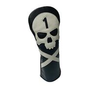 Sharplace Golf Club Tête en Bois Pilote Bois Head Cover Golf 1 3 5 UT Le Remplacement Manches Protecteur avec Le Crâne Motif et, No.1